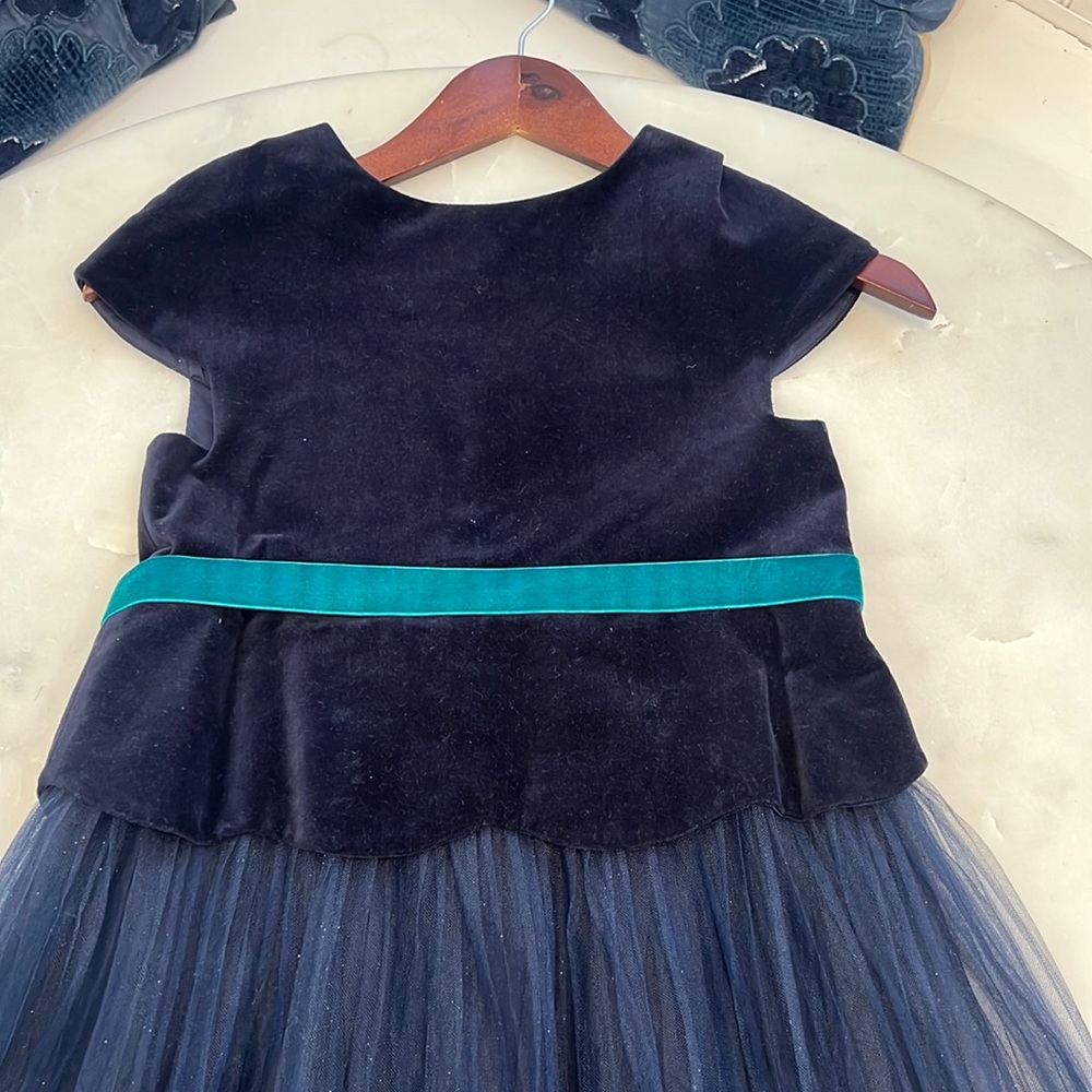 COPY - Jacadi Paris Holiday dress Size 10 Navy